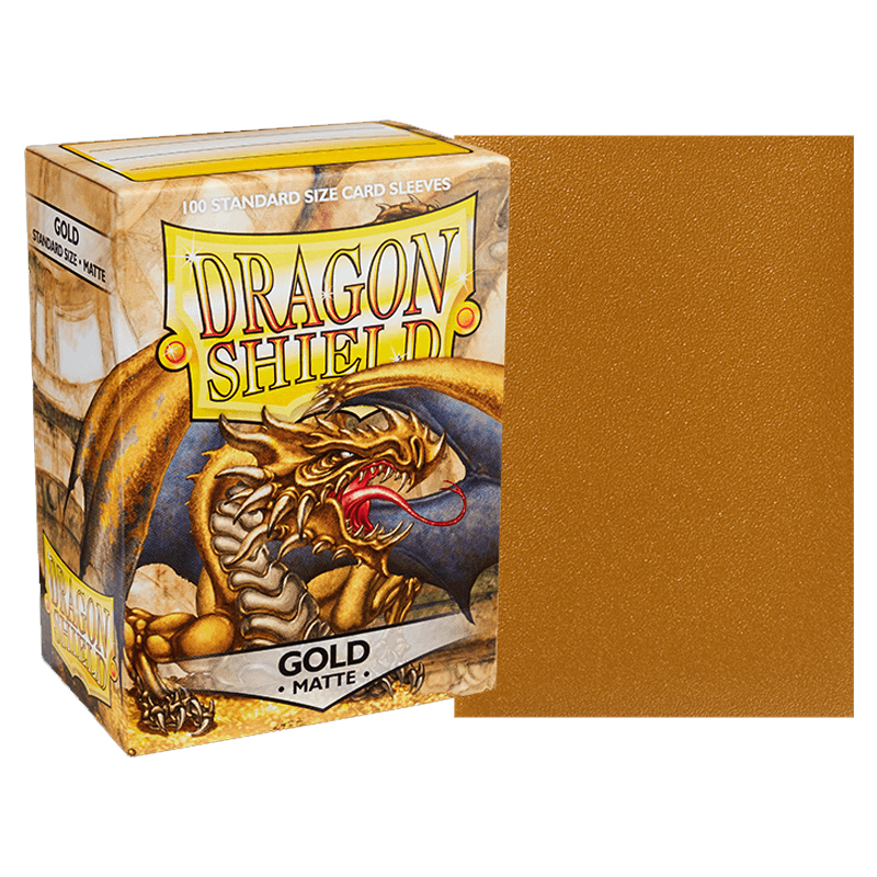 DS 100 Matte Sleeves - Gold 'Gygex'