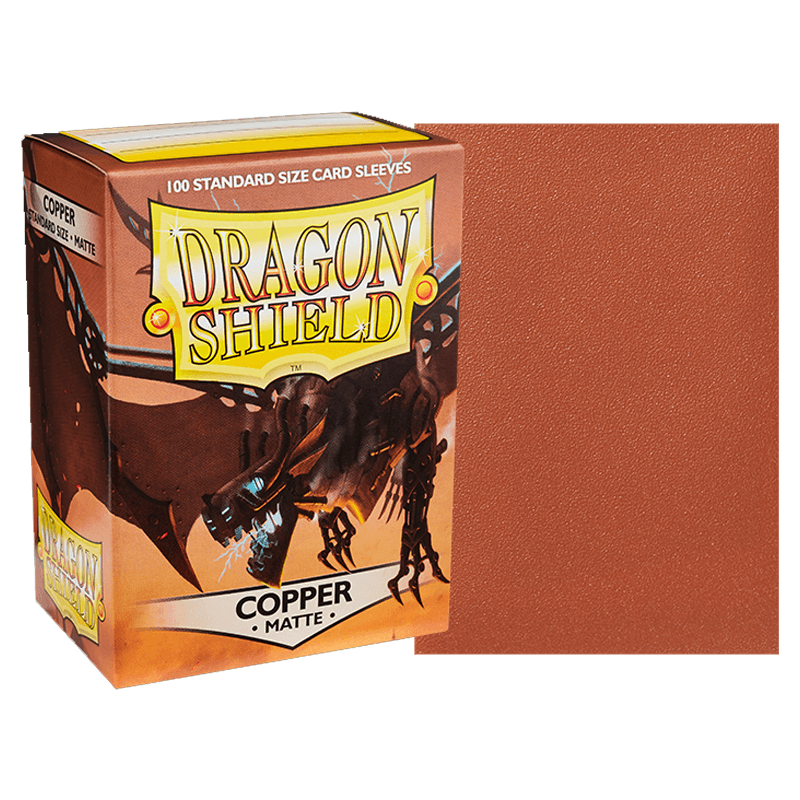 DS 100 Matte Sleeves - Copper 'Draco Primus'