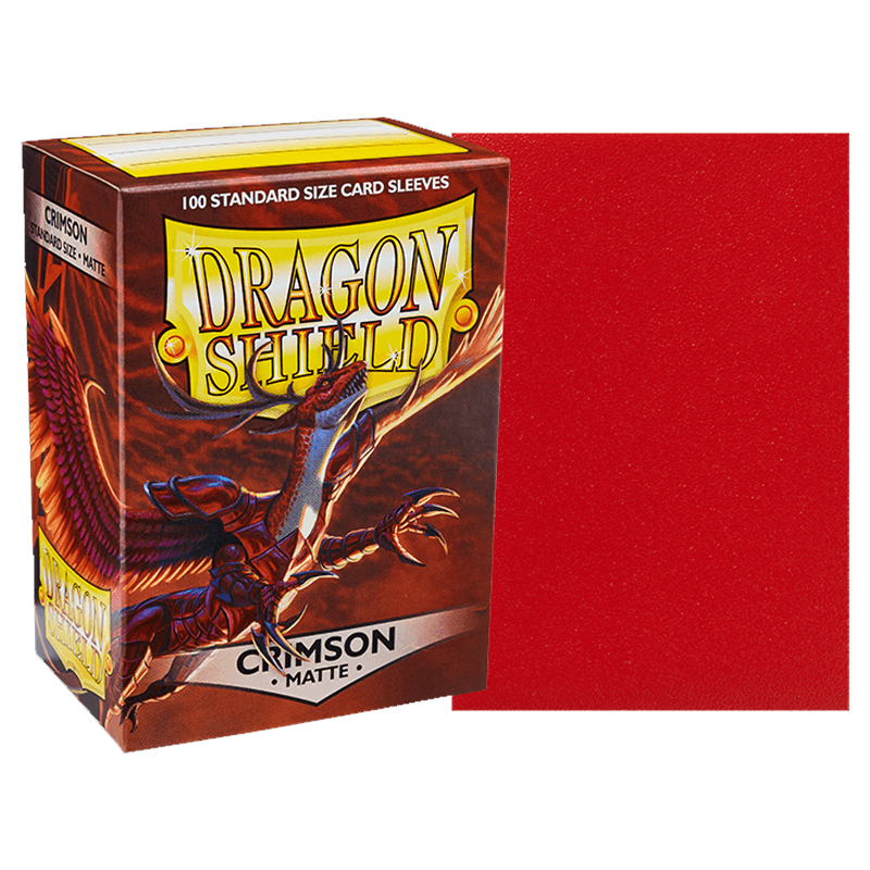 DS 100 Matte Sleeves - Crimson 'Logi'