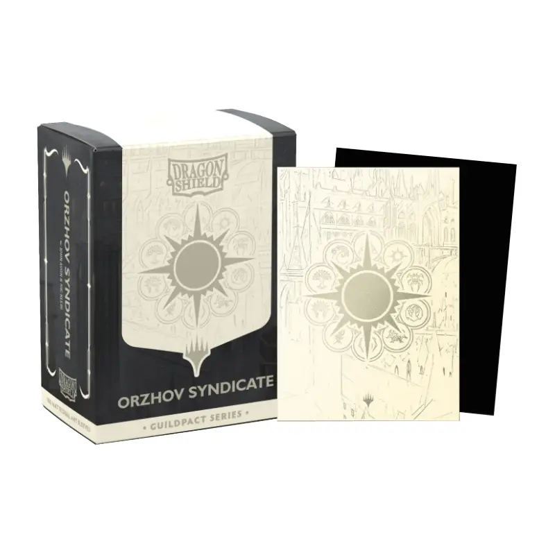 DS 100 Dual Matte Art Metallic Sleeves - MTG The Guildpact Series - Orzhov Syndicate