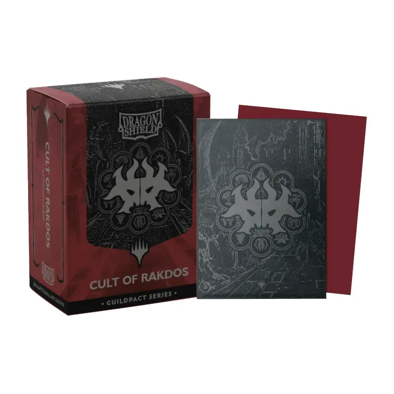 DS 100 Dual Matte Art Metallic Sleeves - MTG The Guildpact Series - Cult of Rakdos