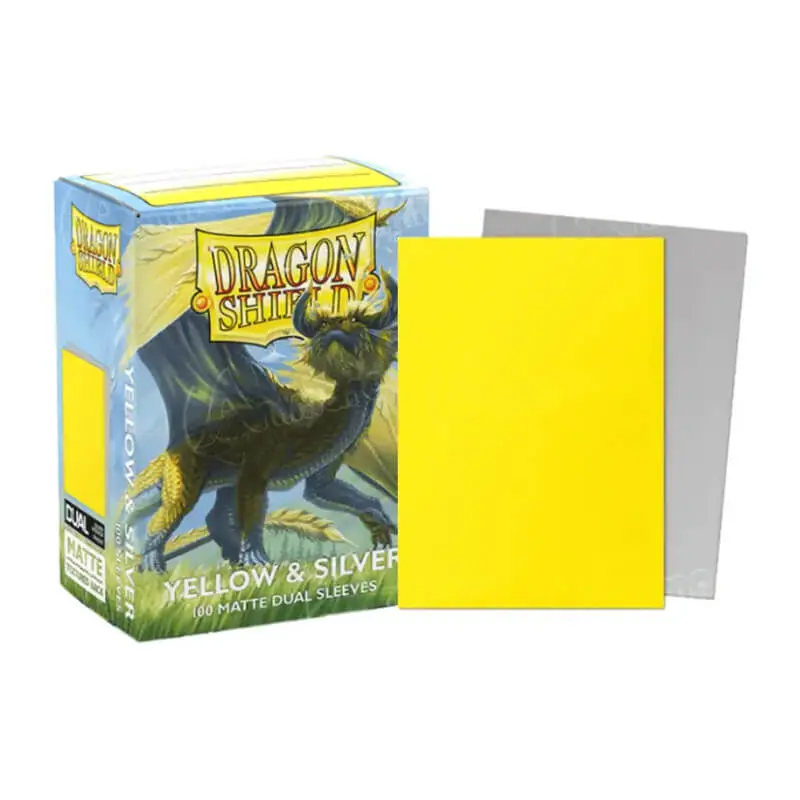 DS 100 Matte Dual Sleeves - Yellow/Silver