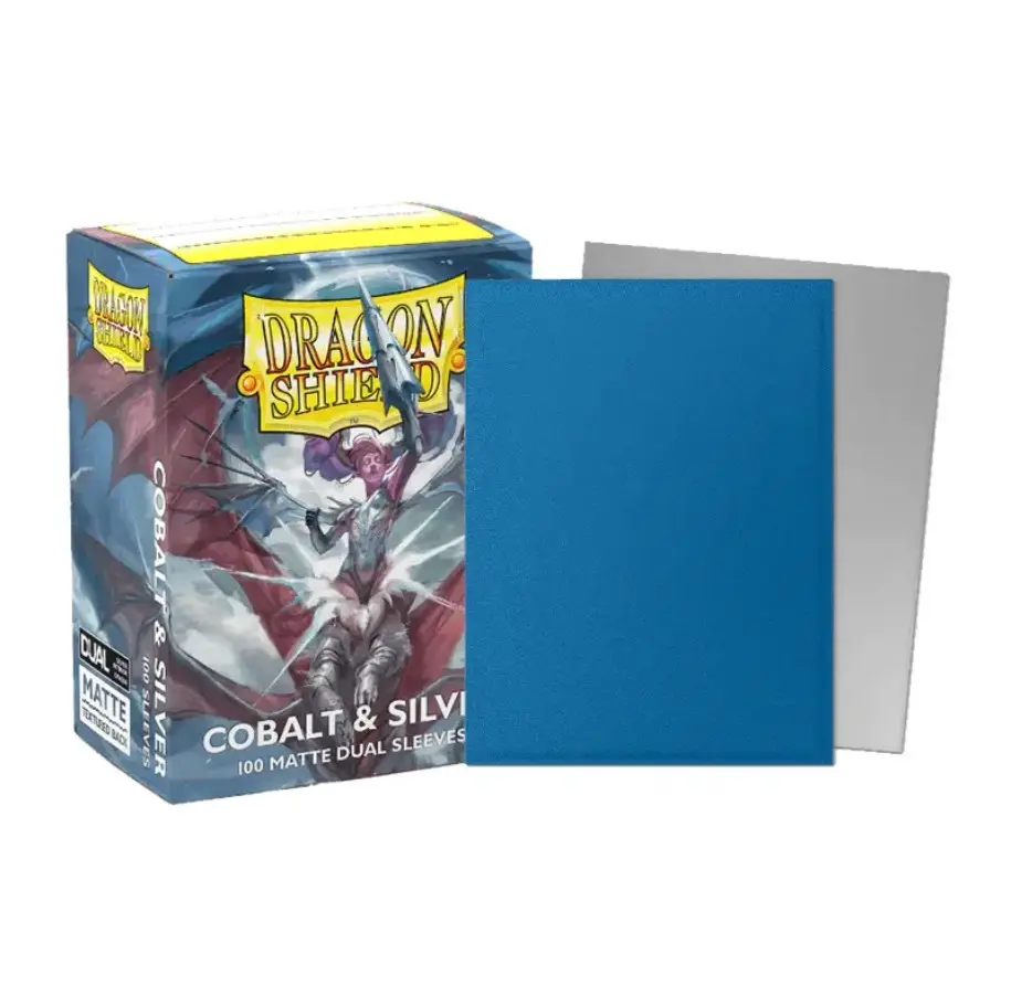 DS 100 Matte Dual Sleeves - Cobalt / Silver