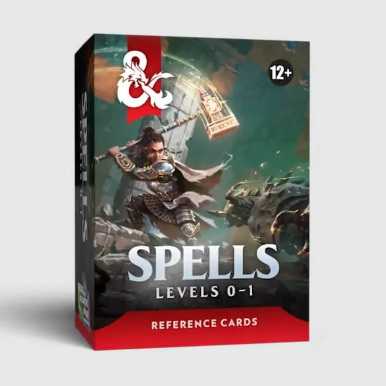 D&D Reference Cards Spells: Levels 0–1