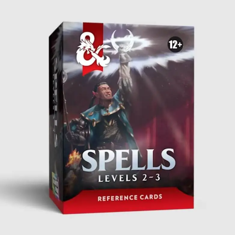 D&D Reference Cards Spells: Levels 2–3