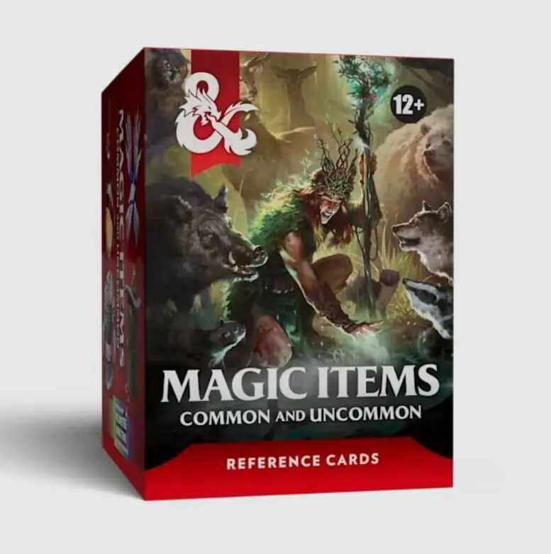 D&D Reference Cards Magic Items: Common and Uncommon