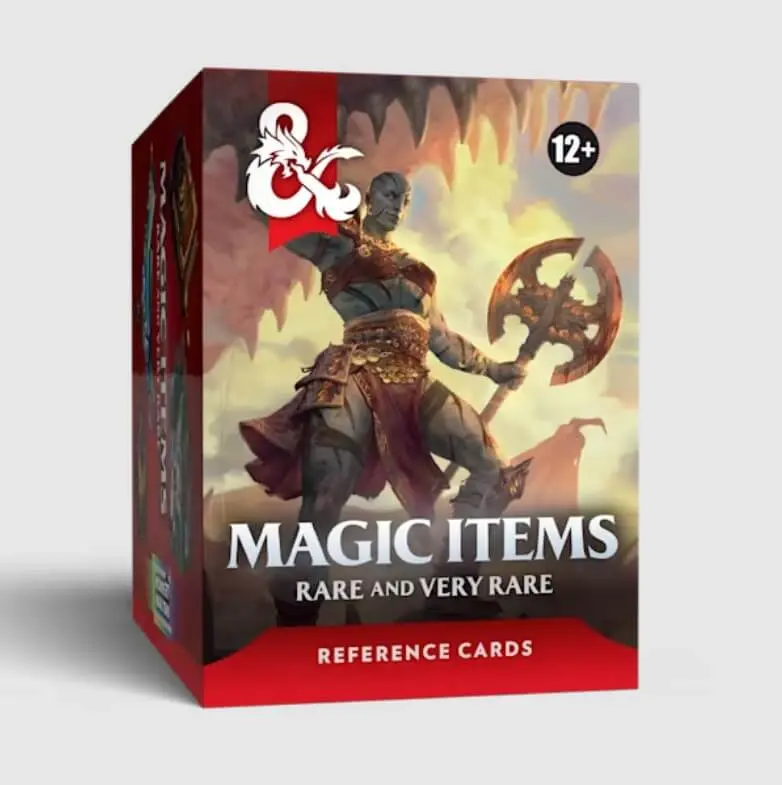 D&D Reference Cards Magic Items: Rare and Very Rare