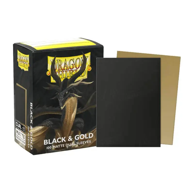 DS 100 Matte Dual Sleeves - Black / Gold