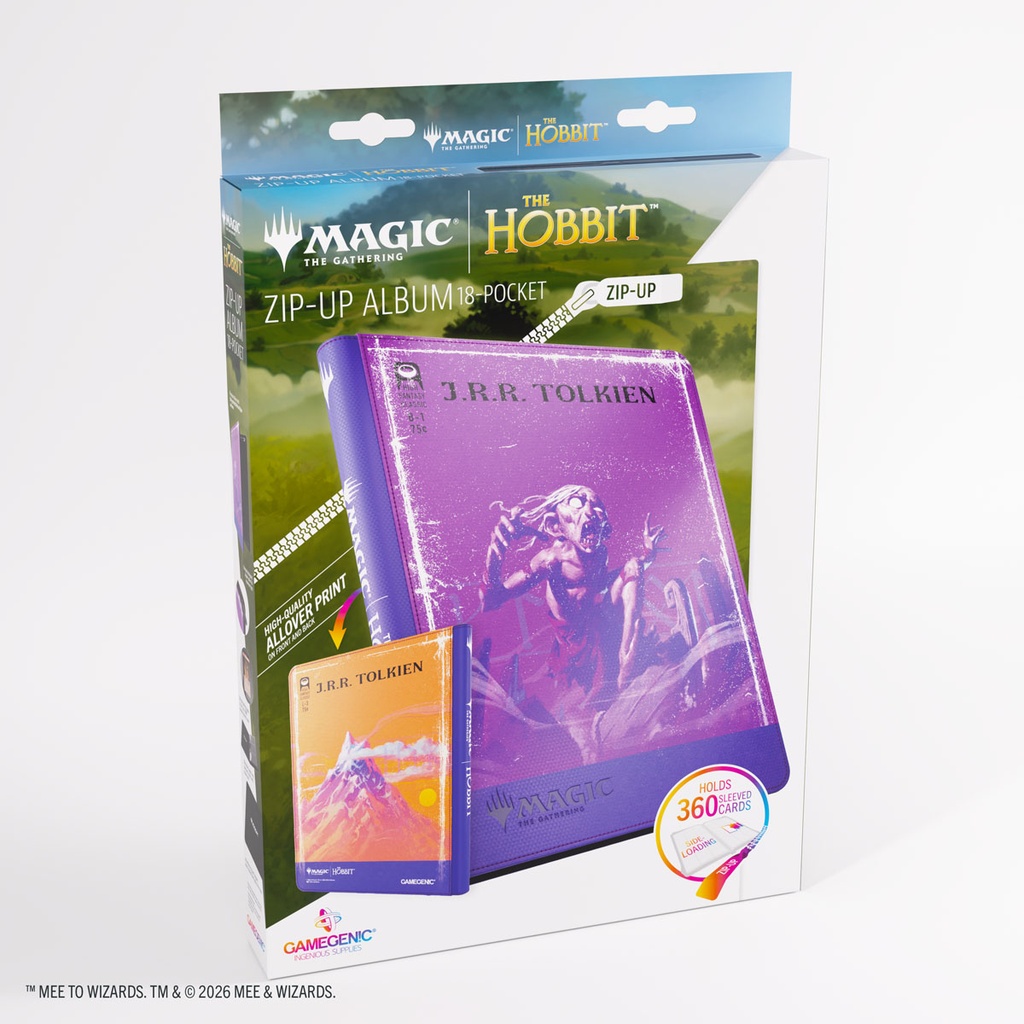 GG Zip-Up Album 18-Pocket MTG: THE HOBBIT - Gollum, Riddle Master/The Lonely Mountain