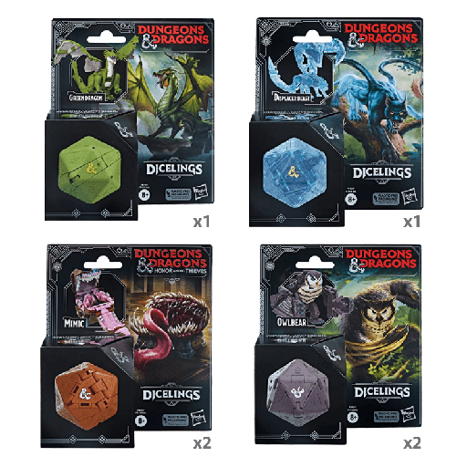 D&D HONOR AMONG THIEVES -Dicelings Collectible Assorted 3