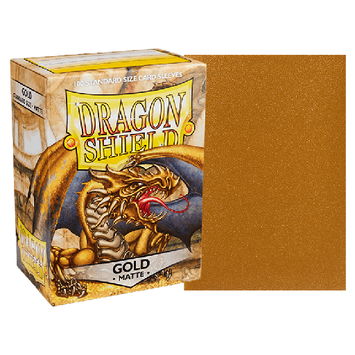 [AT-11006] DS 100 Matte Sleeves - Gold 'Gygex'