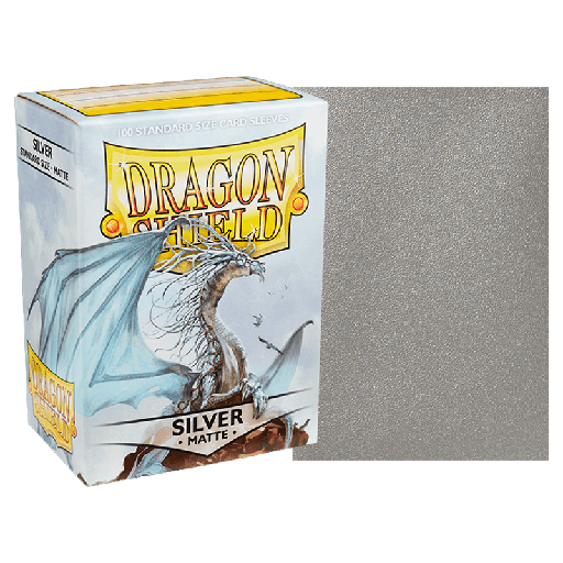 [AT-11008] DS 100 Matte Sleeves - Silver 'Caelum'