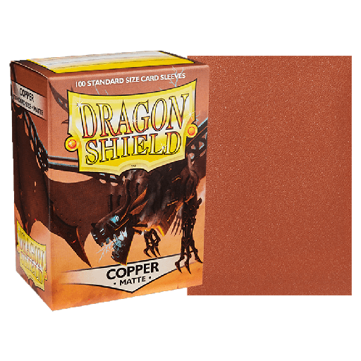 [AT-11016] DS 100 Matte Sleeves - Copper 'Draco Primus'