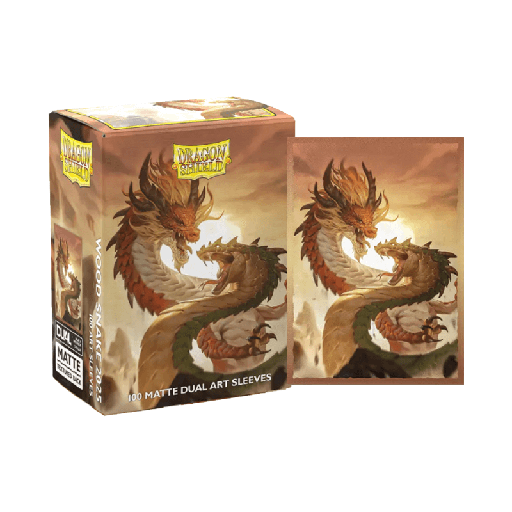 [AT-12126] DS 100 Matte Dual Art Sleeves - Wood Snake 2025
