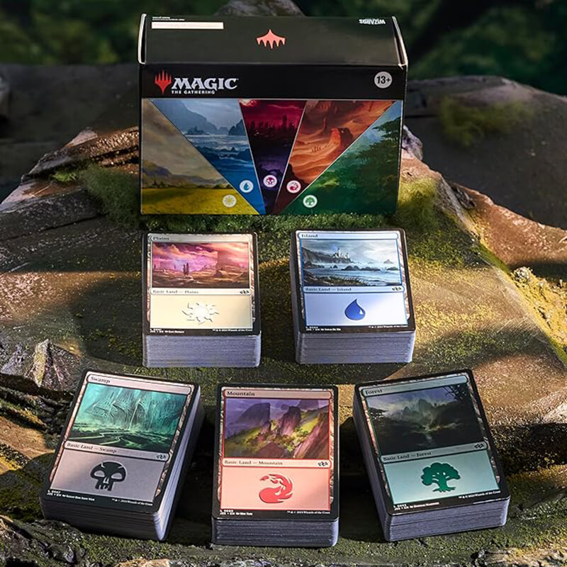 station cards mtg Magic The Gathering 2025 Land Get 80 of each land type with 15 unique art variants spanning the Multiverse mtg spacecraft cards  Infinite