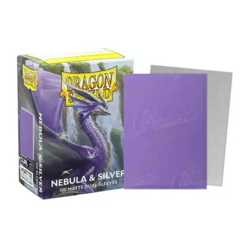 [AT-15075] DS 100 Matte Dual Sleeves - Nebula/Silver