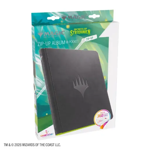 [GGS31071ML] GG Zip-Up Album 18-Pocket MTG: SECRETS OF STRIXHAVEN - Black/Green