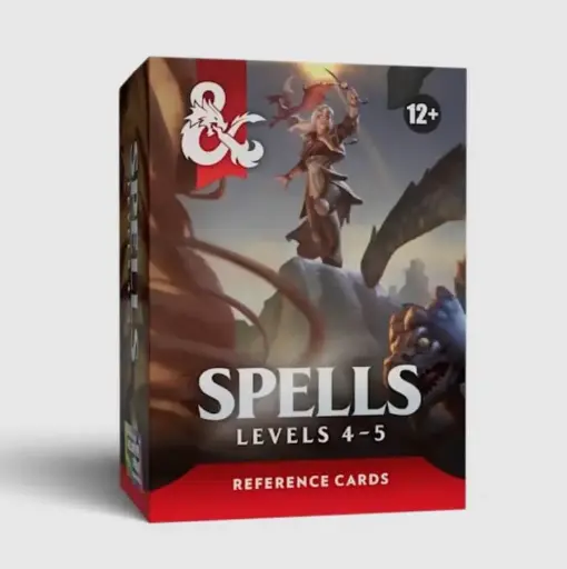 [D60380000] D&D Reference Cards Spells: Levels 4–5