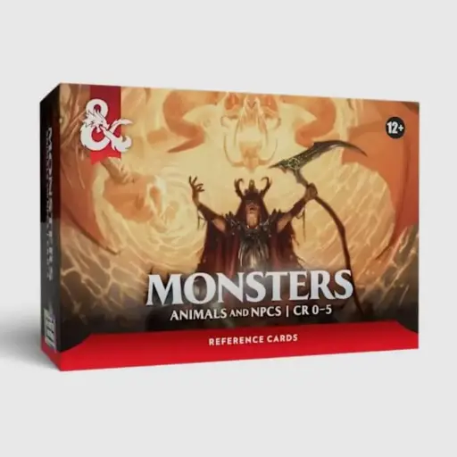 [D60410000] D&D Reference Cards Monsters: Animals and NPCs